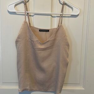 Brandy Melville OS Champagne Cami with Sheen